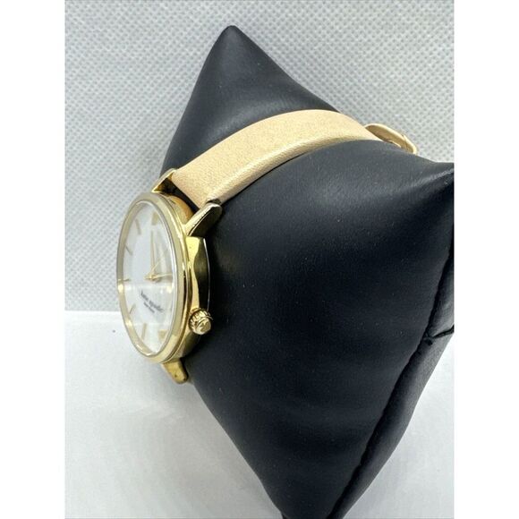 Kate Spade New York Metro 0073 Women\'s Beige Leather Analog Quartz Watch JNA505 main image 4